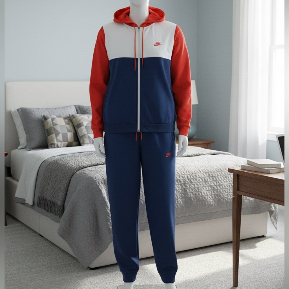 4X Nike Club Fleece Colorblock Jogger Set - Picture 14 of 14